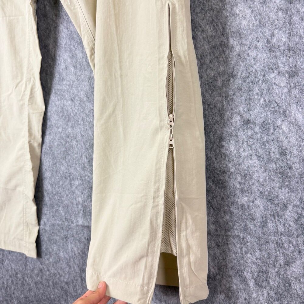 World Wide Sportsman Cargo Pants Convertible Men XL/32 Khaki Hiking Nylon Vented - Picture 3 of 12
